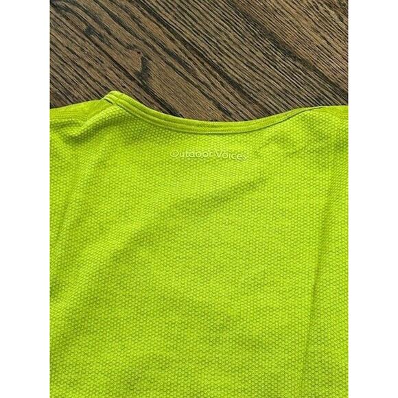 Outdoor Voices Pique Tank Top Seamless Sleeveless Lightweight Apple Green L NEW - Picture 8 of 9